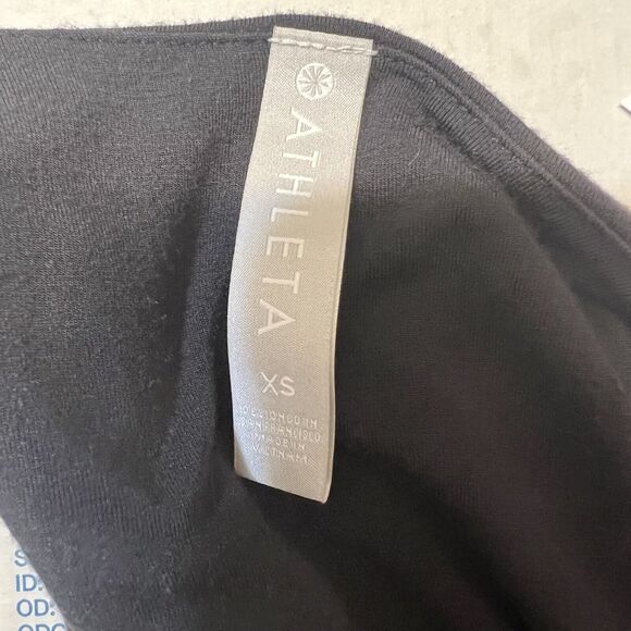 Athleta Soft Black Activewear Mini Dress Size XS Modal Minimalist - Picture 9 of 10